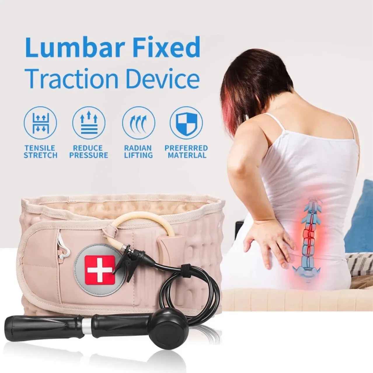 Lumbar Spinal-air Decompression Back Belt