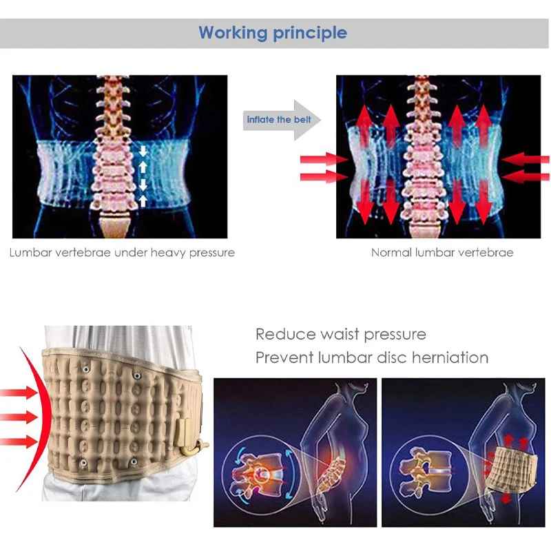 Lumbar Spinal-air Decompression Back Belt